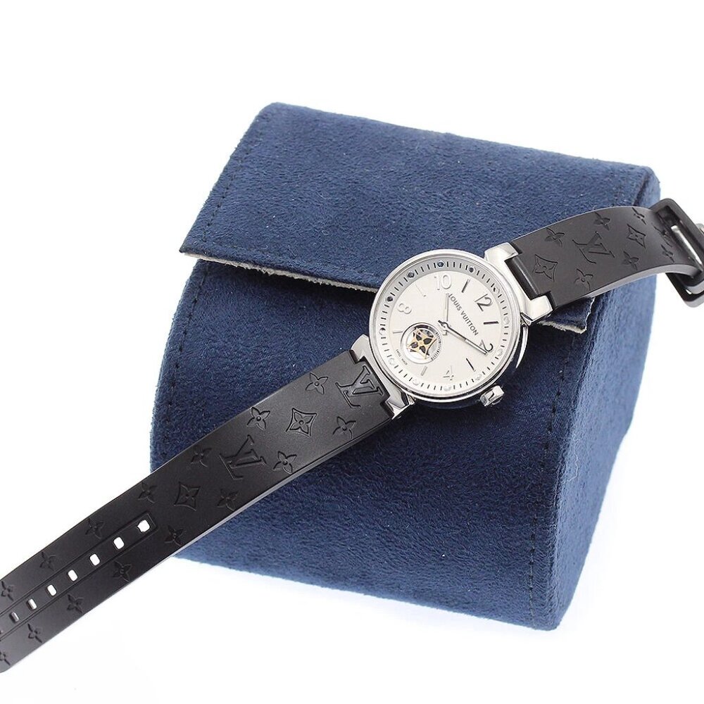 LOUIS VUITTON Tambour Moon Star Q8J10 Silver Dial Quartz Ladies Watch - Picture 10 of 12